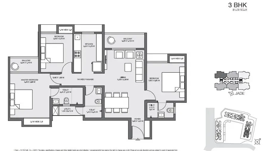 Kalpataru Srishti features 1/2/3/4 BHK flats in Mira Road